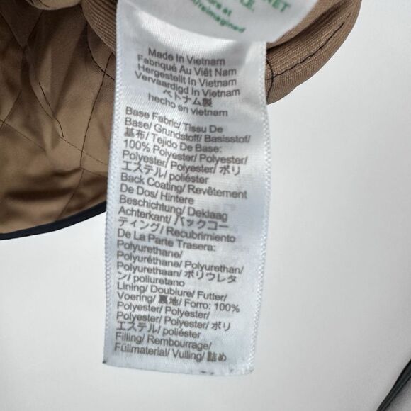 J. CREW Authentic Outerwear Men's Zip Up Quilted Vest XXL Blue Tan #742 - Picture 5 of 7